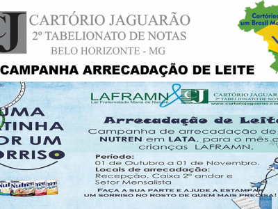 Campanha Arrecadação de Leite