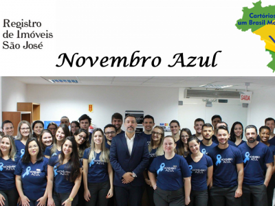 Novembro Azul - Registro de Imóveis de São José
