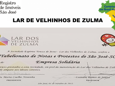 Lar do Velhinhos de Zulma - SC