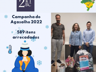 Arrecadação Campanha do agasalho 2022